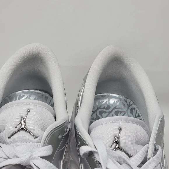 Nike Air Jordan 1 Low NRG Mens Size 16 Golf Shoes Metallic Silver FD6848-001 New - Picture 9 of 9